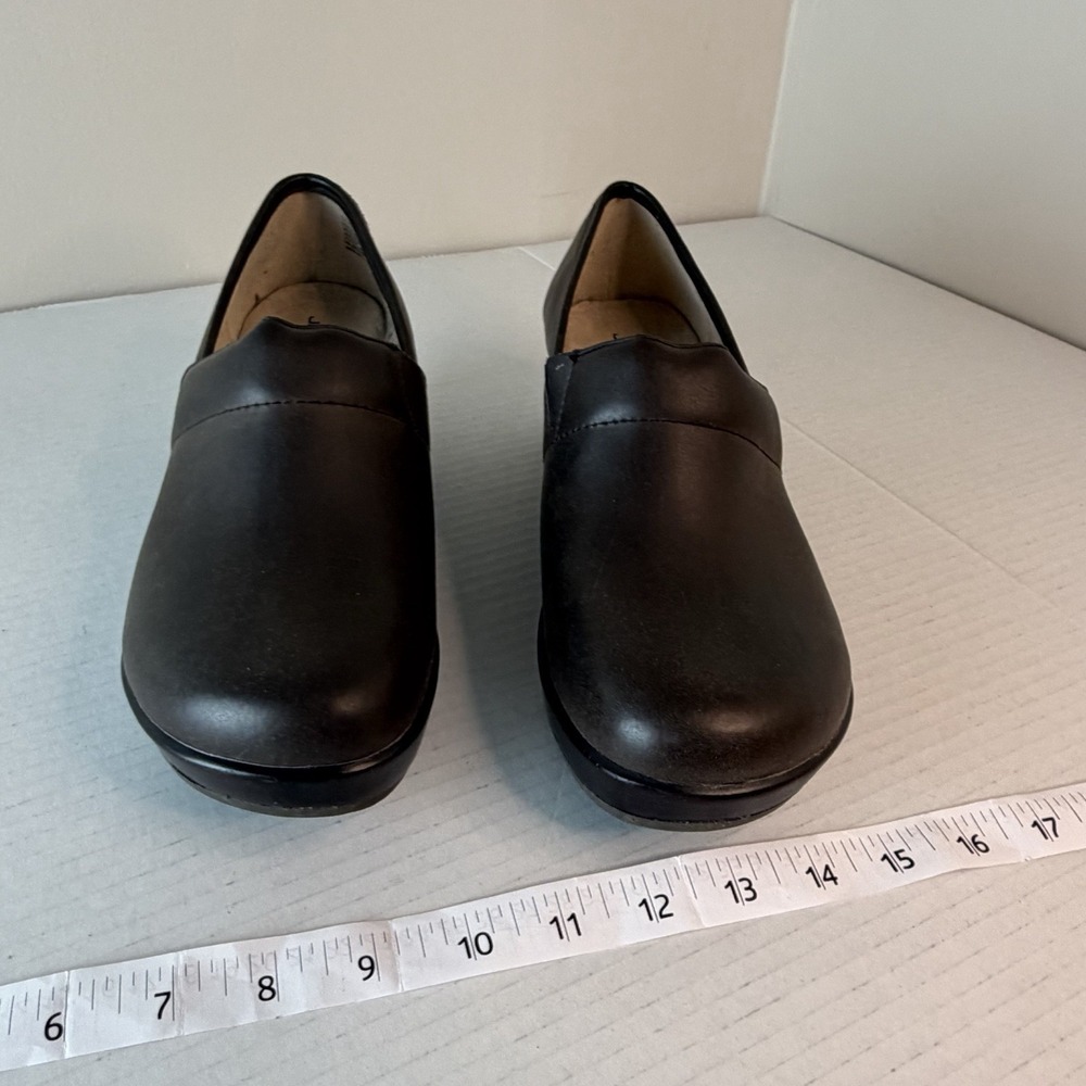 JBU by Jambu‎ Cordoba Women 10M Brown Leather Wedge Clogs Slip-On Comfort